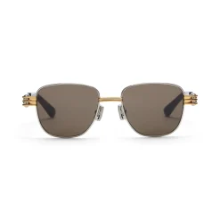 Bottega Veneta Shiny Silver Sunglasses