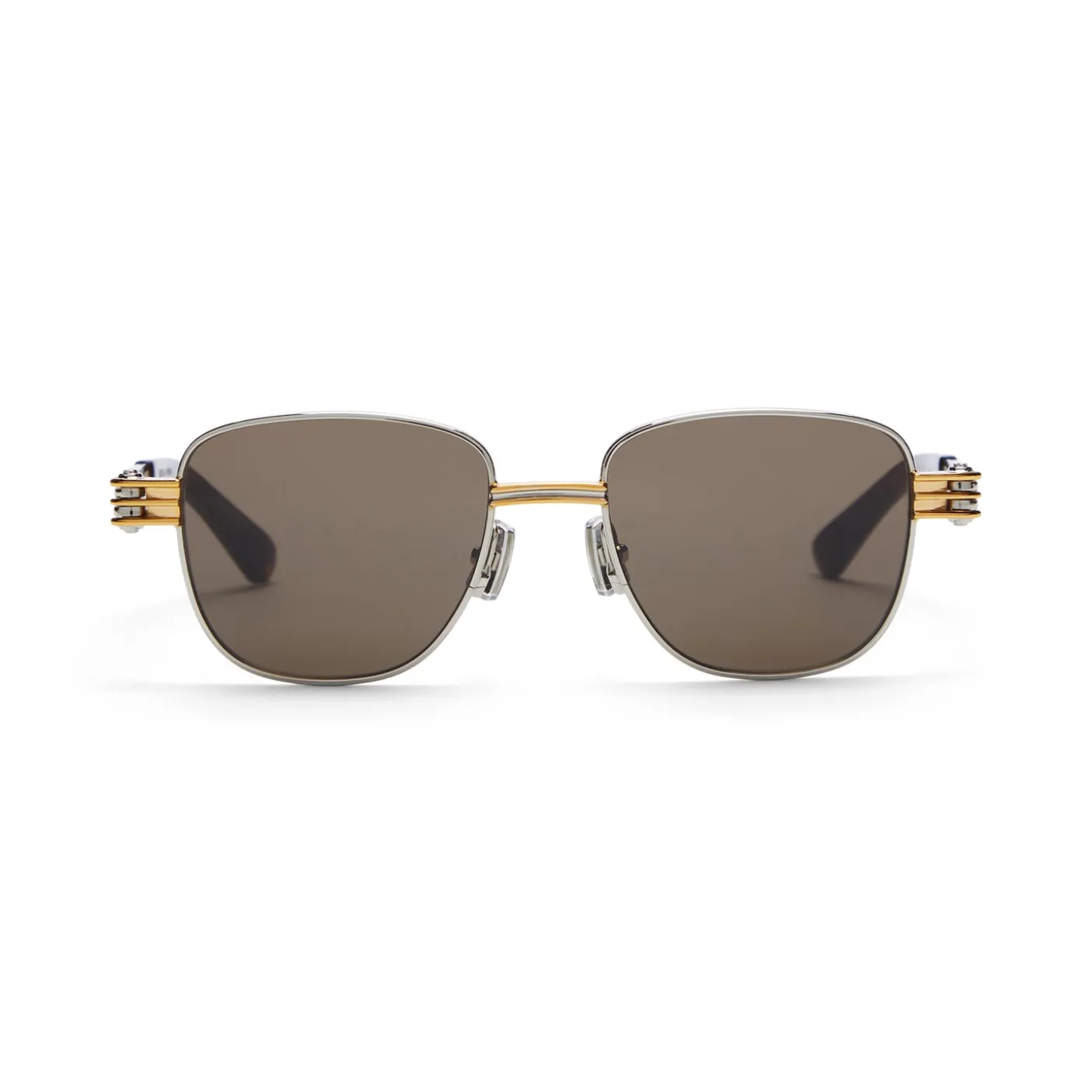 Bottega Veneta Shiny Silver Sunglasses