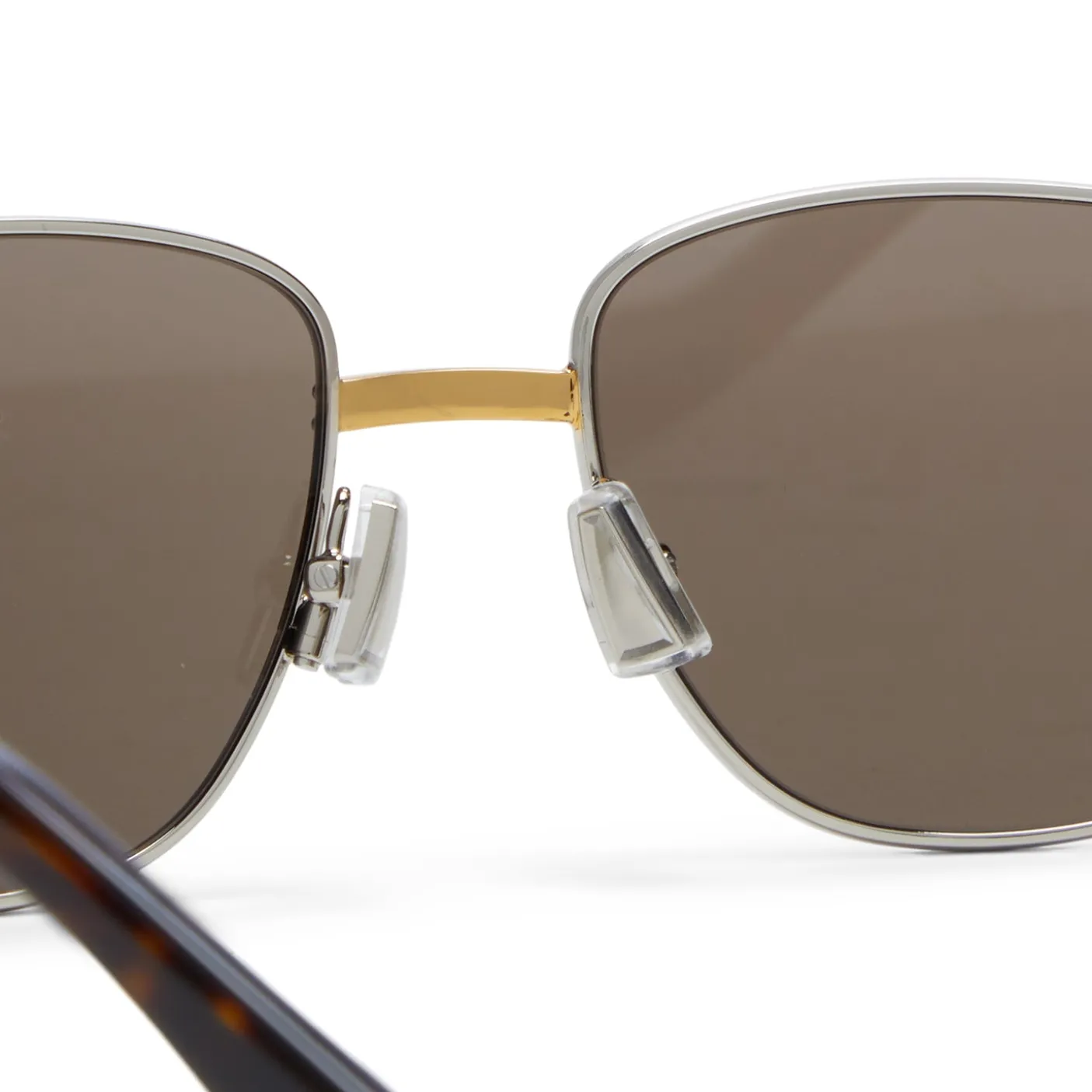 Bottega Veneta Shiny Silver Sunglasses