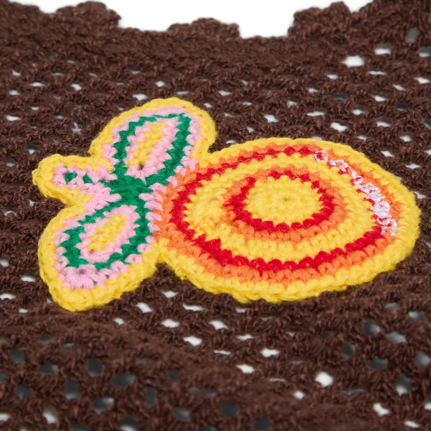 Casablanca Crochet Bralette With Patches