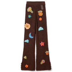 Casablanca Crochet Trousers With Patches