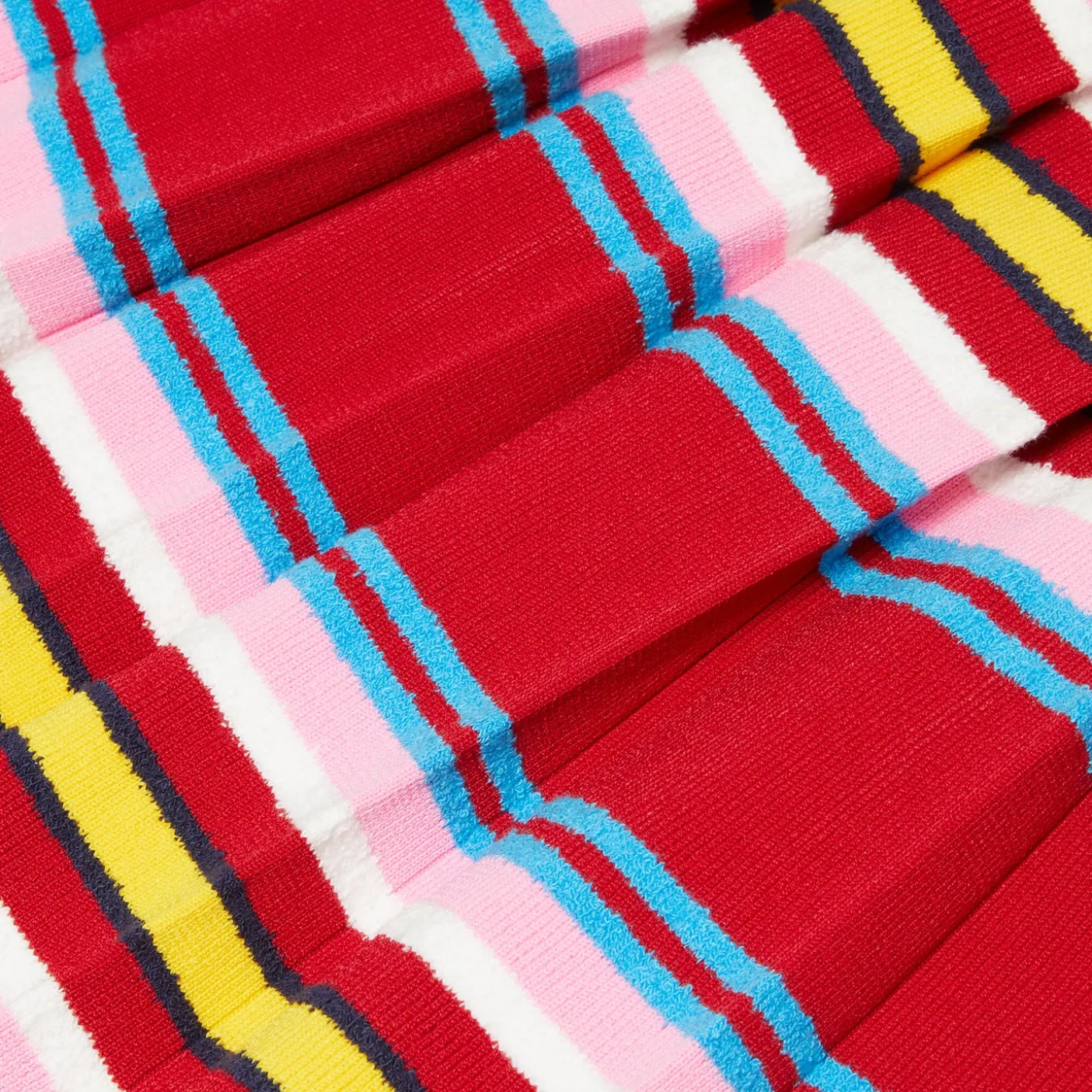 Casablanca Striped Pleated Skirt