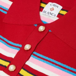 Casablanca Striped Polo