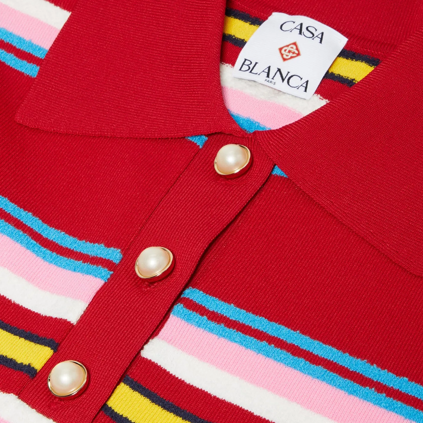Casablanca Striped Polo