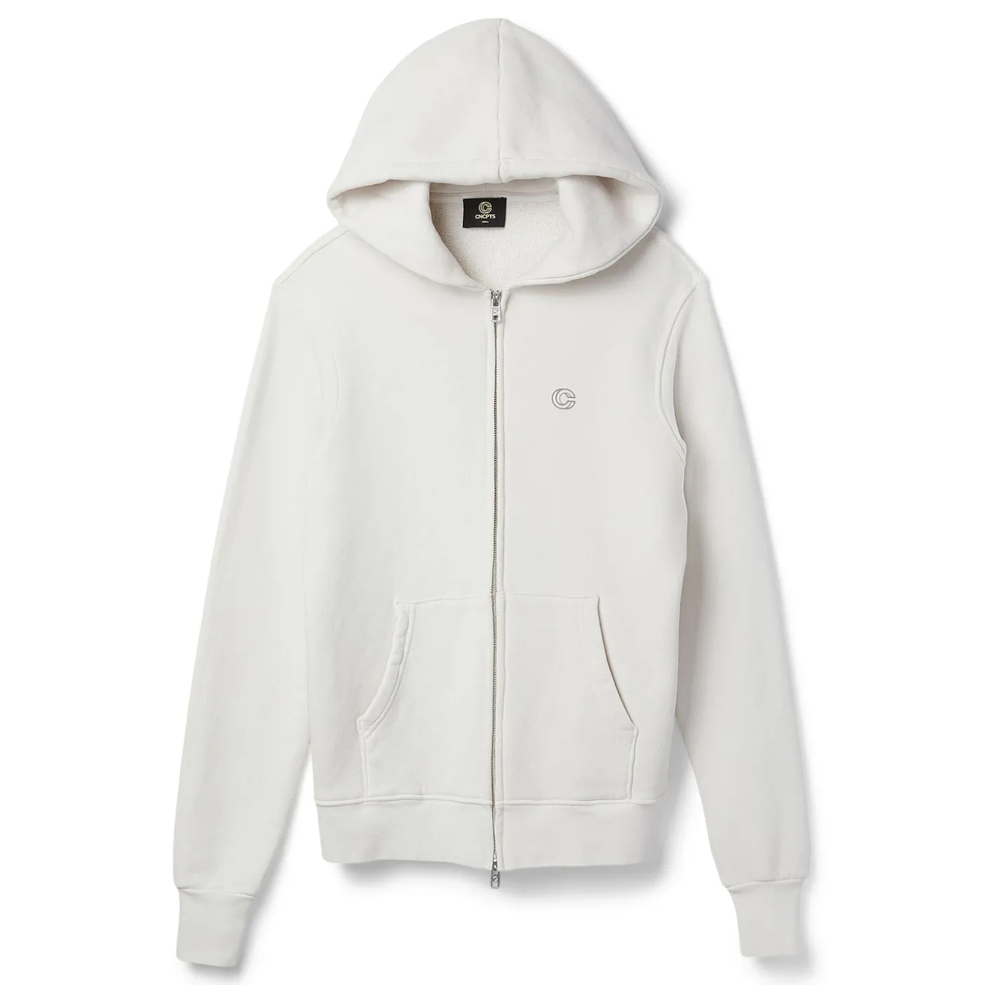 CNCPTS Flocked Logo Zip Hoodie