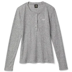 CNCPTS Henley Speckle Long Sleeve Top