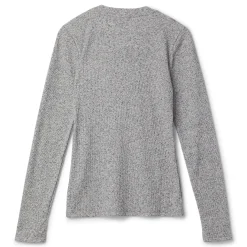 CNCPTS Henley Speckle Long Sleeve Top