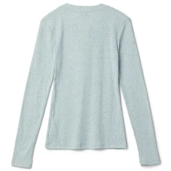 CNCPTS Henley Speckle Long Sleeve Top