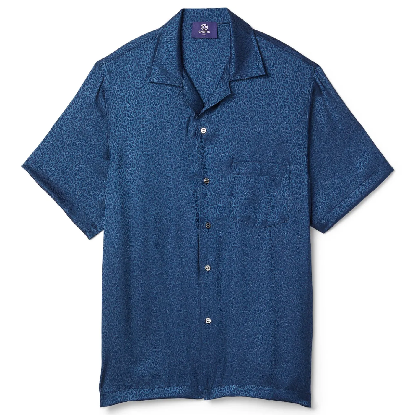 CNCPTS Leopard Silk Camp Shirt