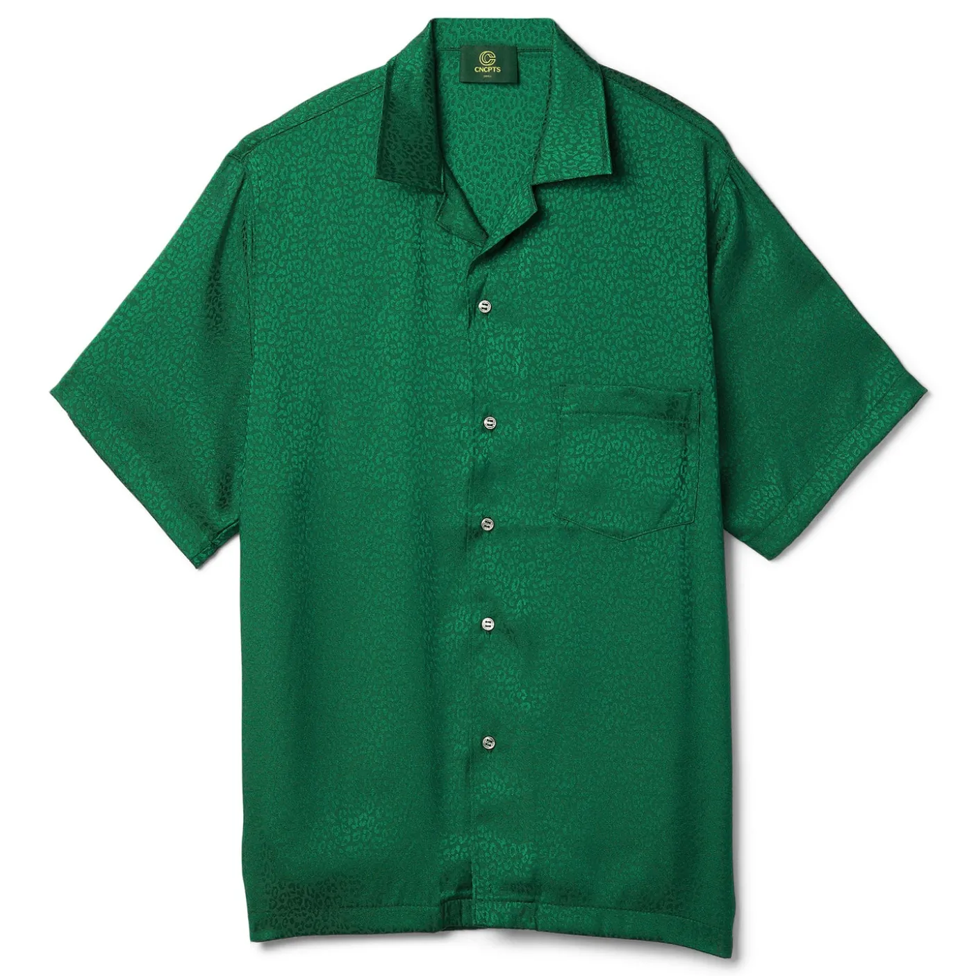 CNCPTS Leopard Silk Camp Shirt