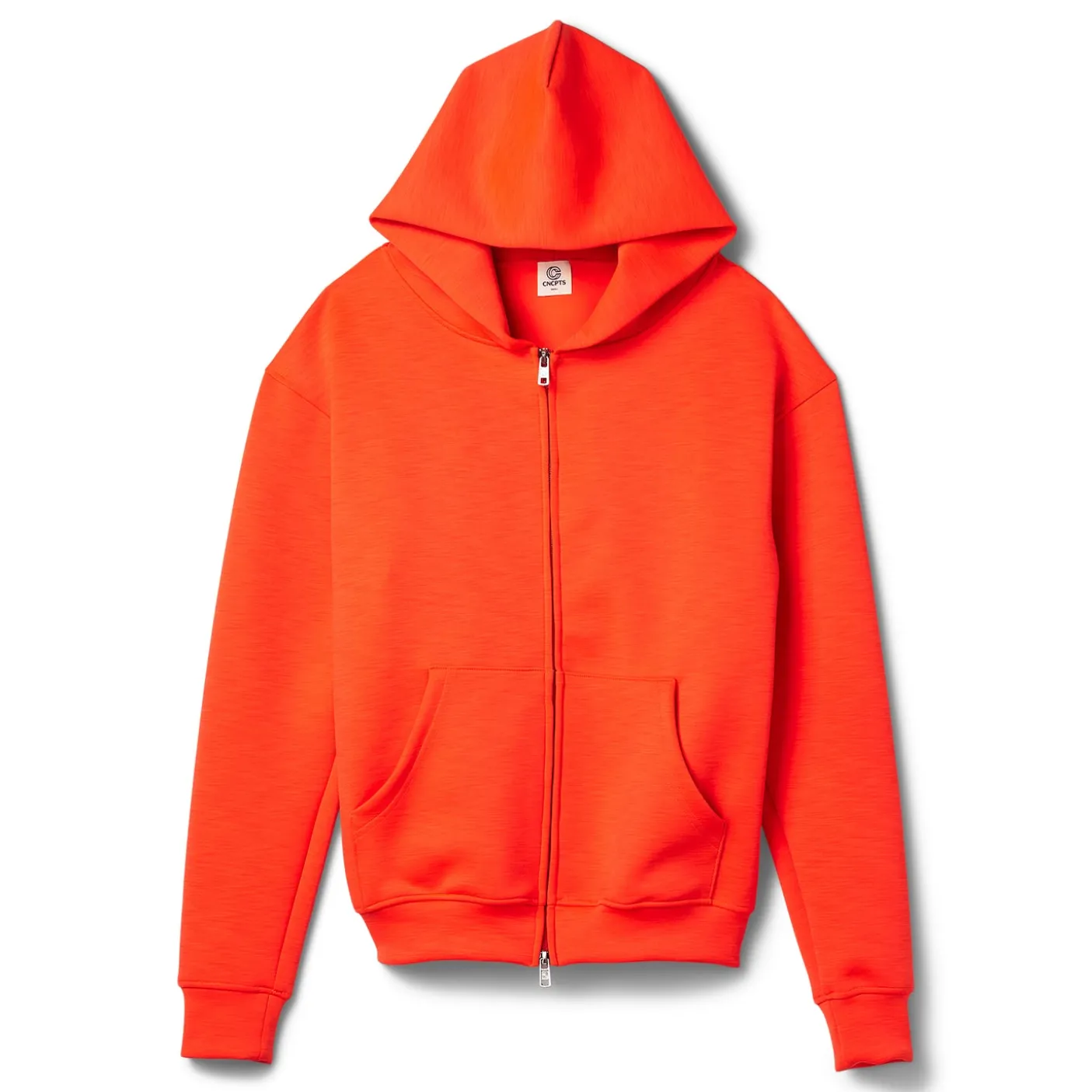 CNCPTS Melange Neoprene Zip Hoodie