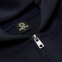 CNCPTS Melange Neoprene Zip Hoodie