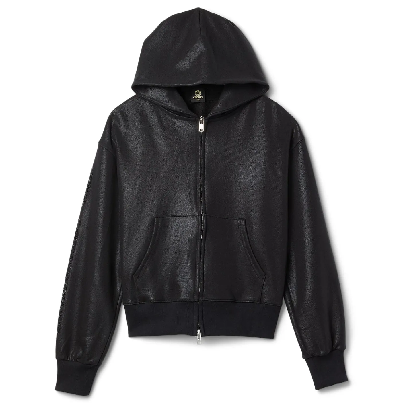 CNCPTS Metallic Coated Zip Up Hoodie