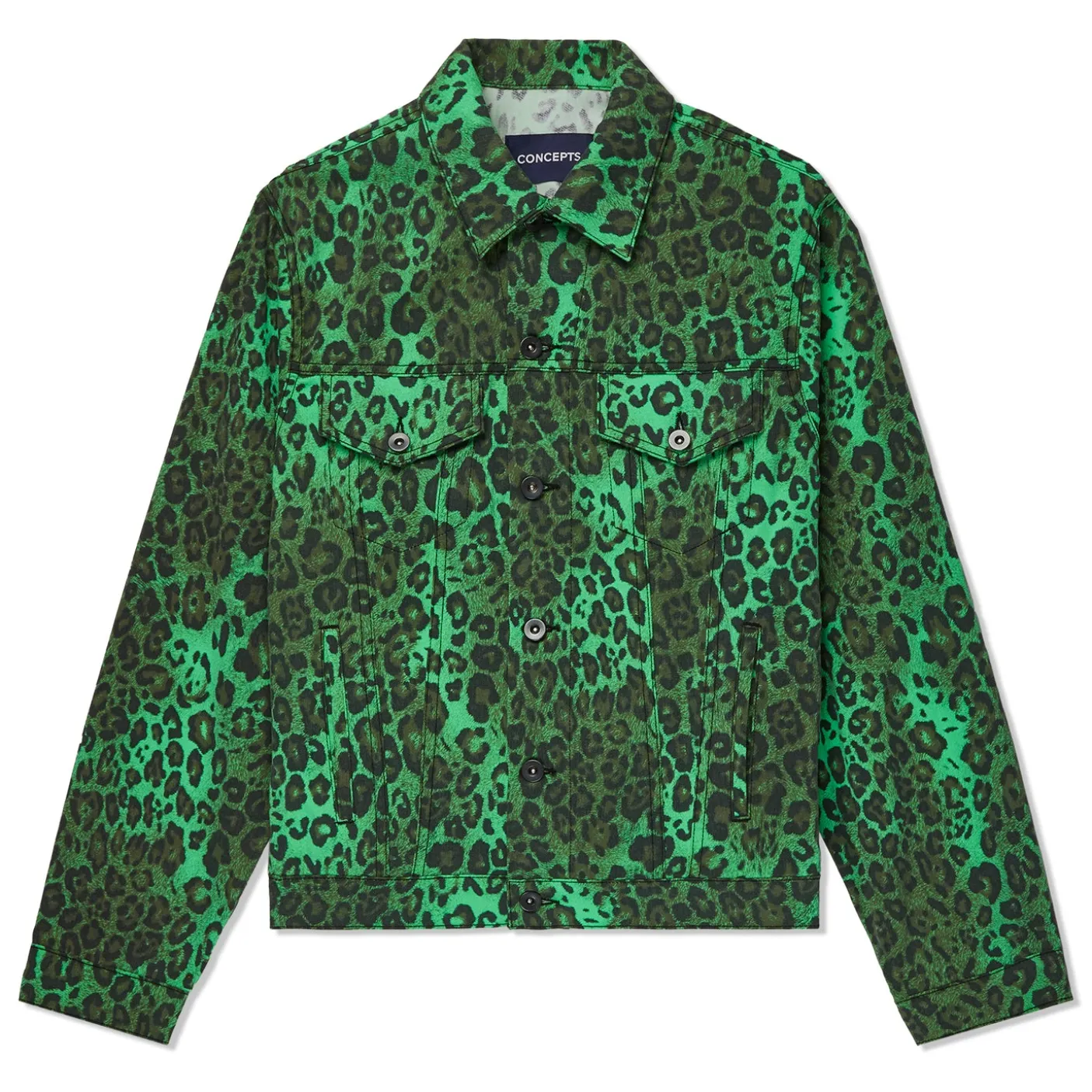 CNCPTS Printed Denim Trucker Jacket