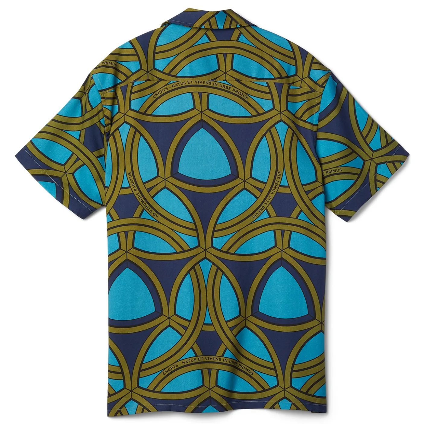 CNCPTS Tencel Reuleaux Printed Camp Shirt
