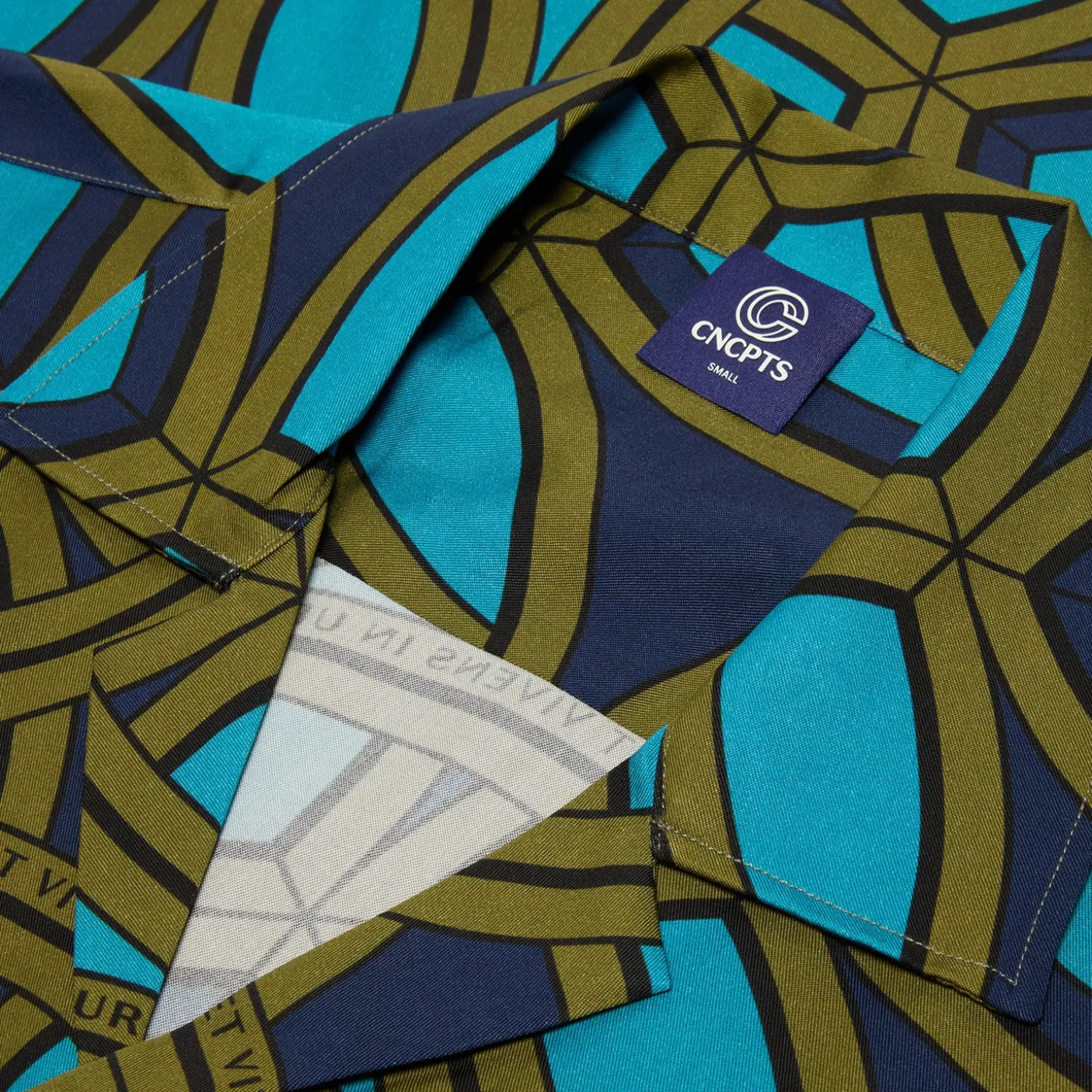 CNCPTS Tencel Reuleaux Printed Camp Shirt
