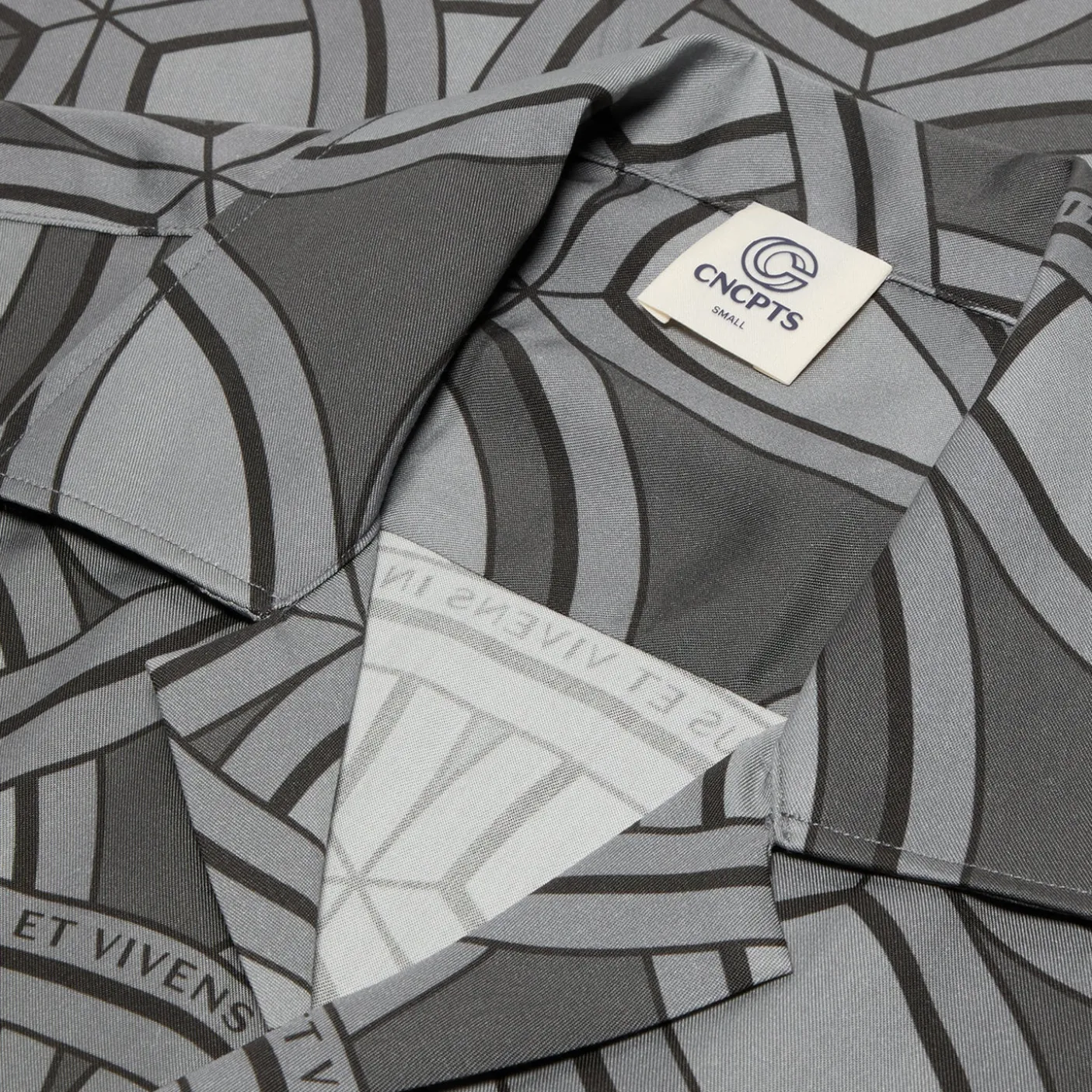 CNCPTS Tencel Reuleaux Printed Camp Shirt