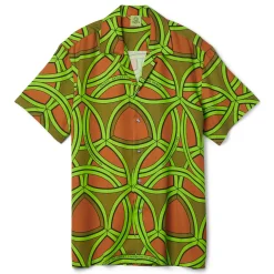 CNCPTS Tencel Reuleaux Printed Camp Shirt