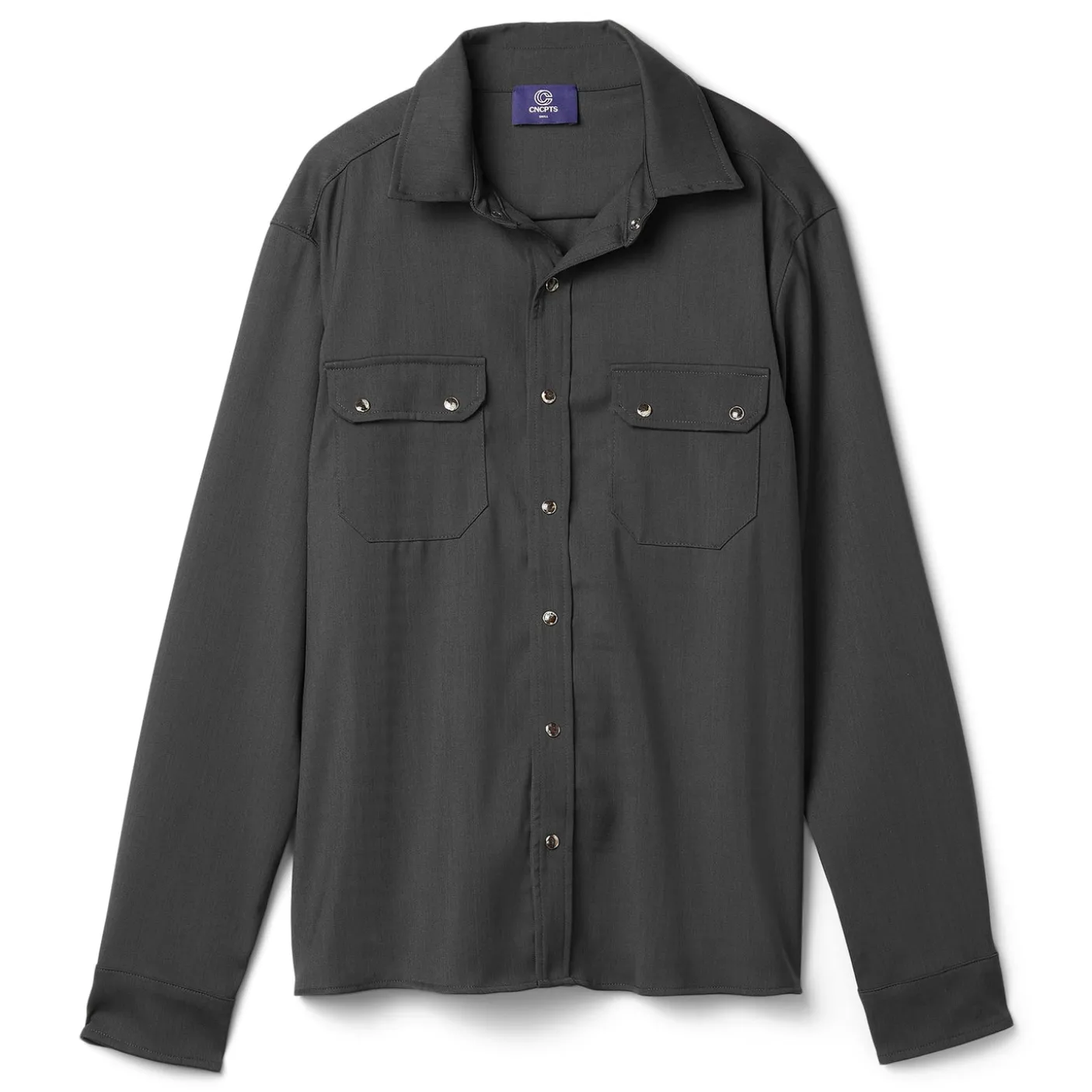 CNCPTS Twill Snap Front Overshirt