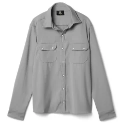 CNCPTS Twill Snap Front Overshirt