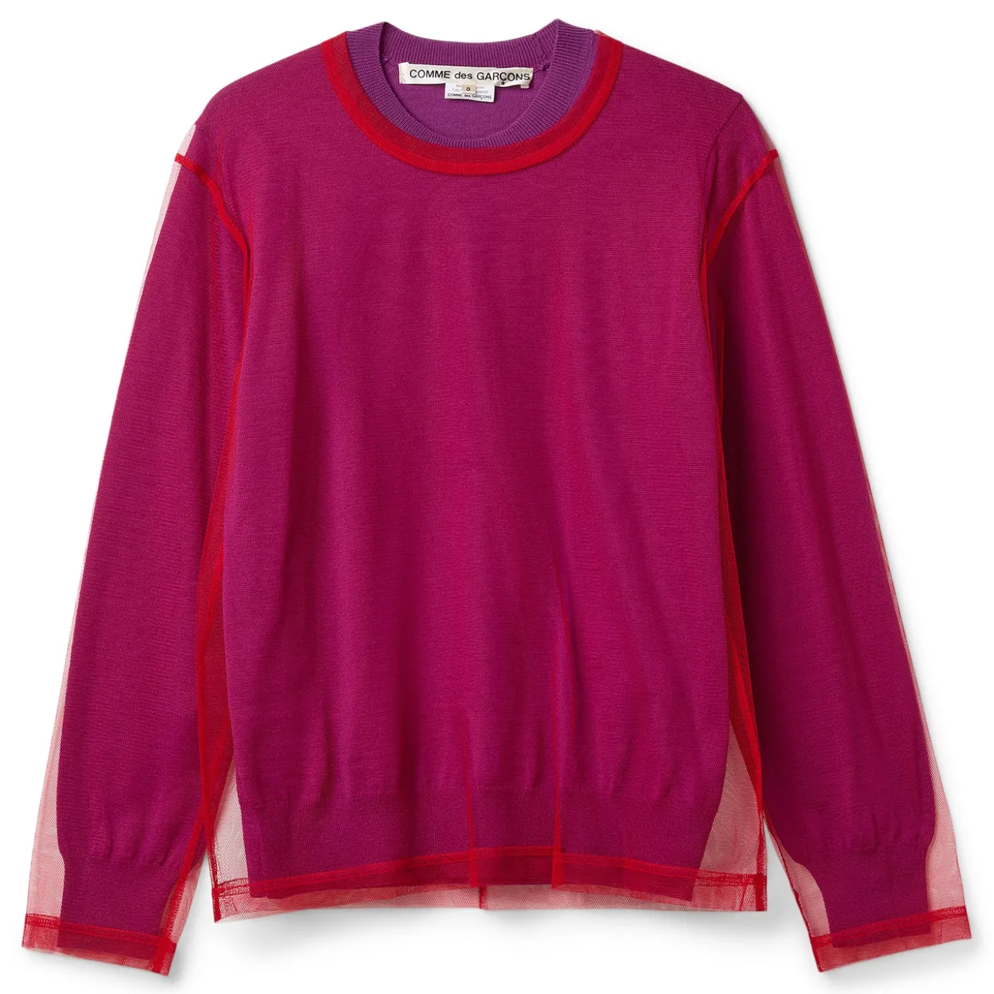 Comme Des Garcons Double Layered Top