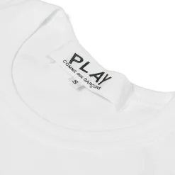 Comme Des Garcons PLAY T-Shirt Rhinestone Emblem Rhinestone Heart