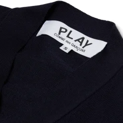 Comme Des Garcons Play V-Neck Cardigan Short Sleeve