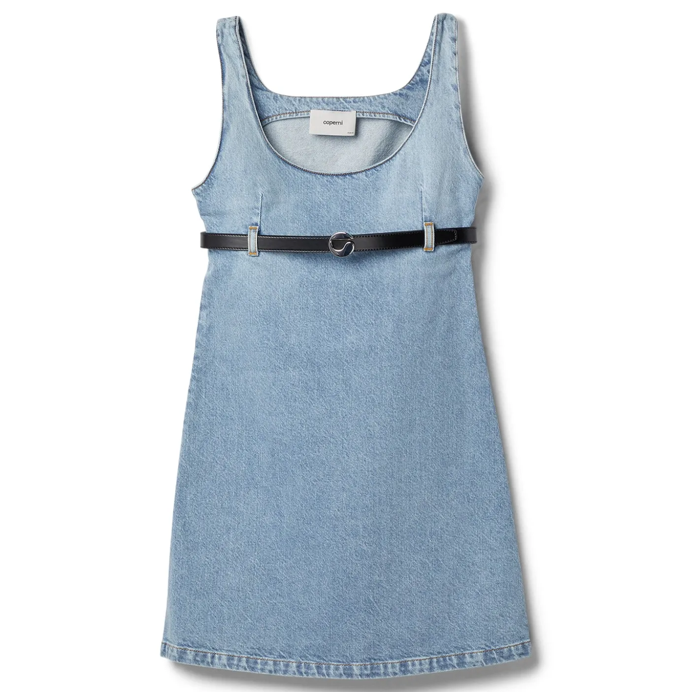 COPERNI Belted Denim Mini Dress