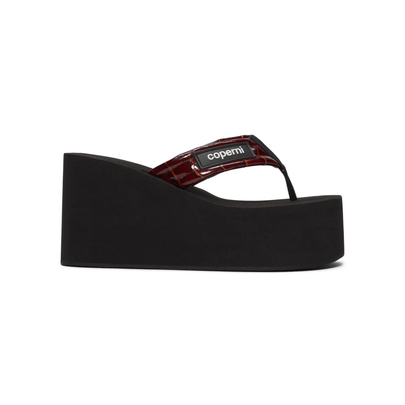 COPERNI Croco Branded Wedge Sandal