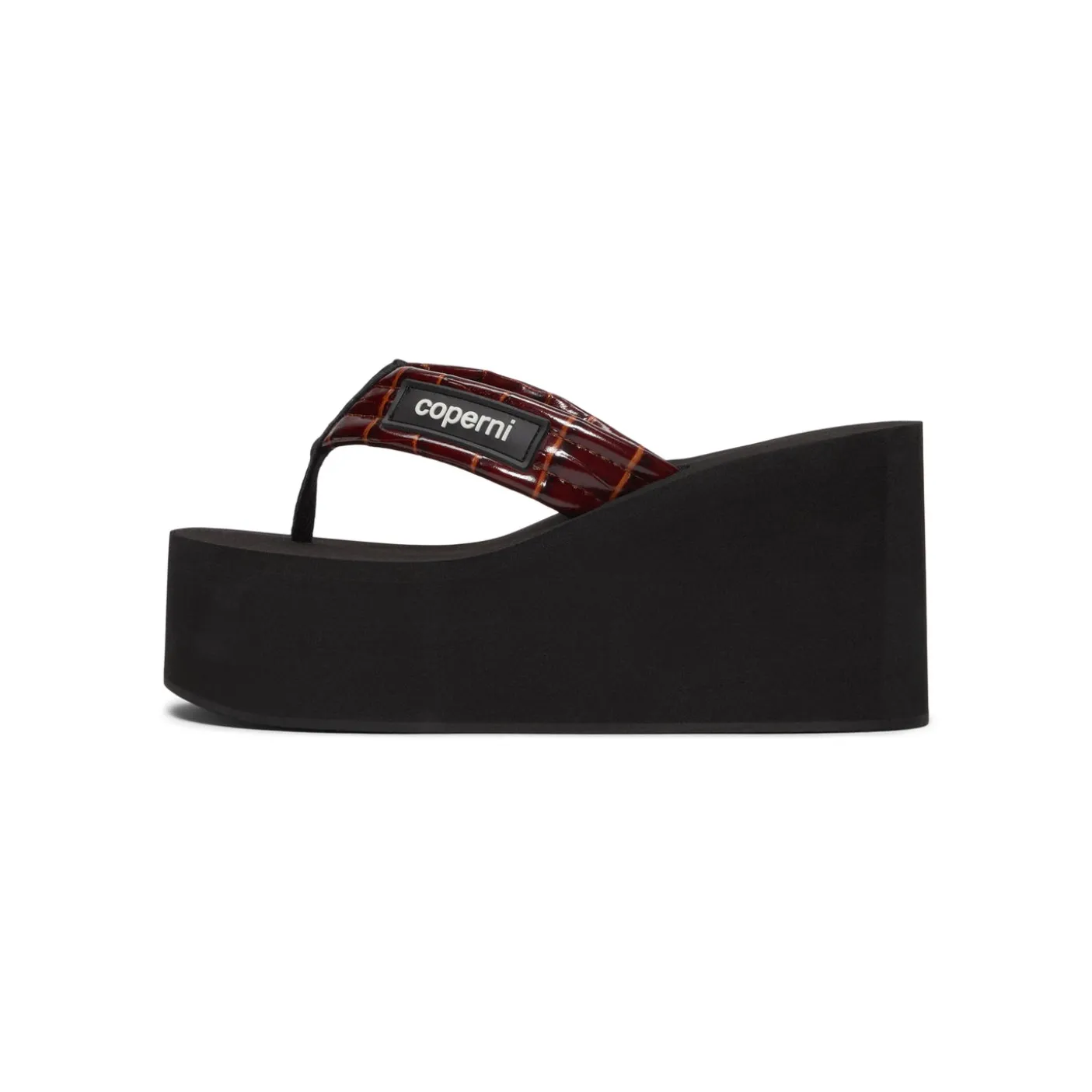 COPERNI Croco Branded Wedge Sandal