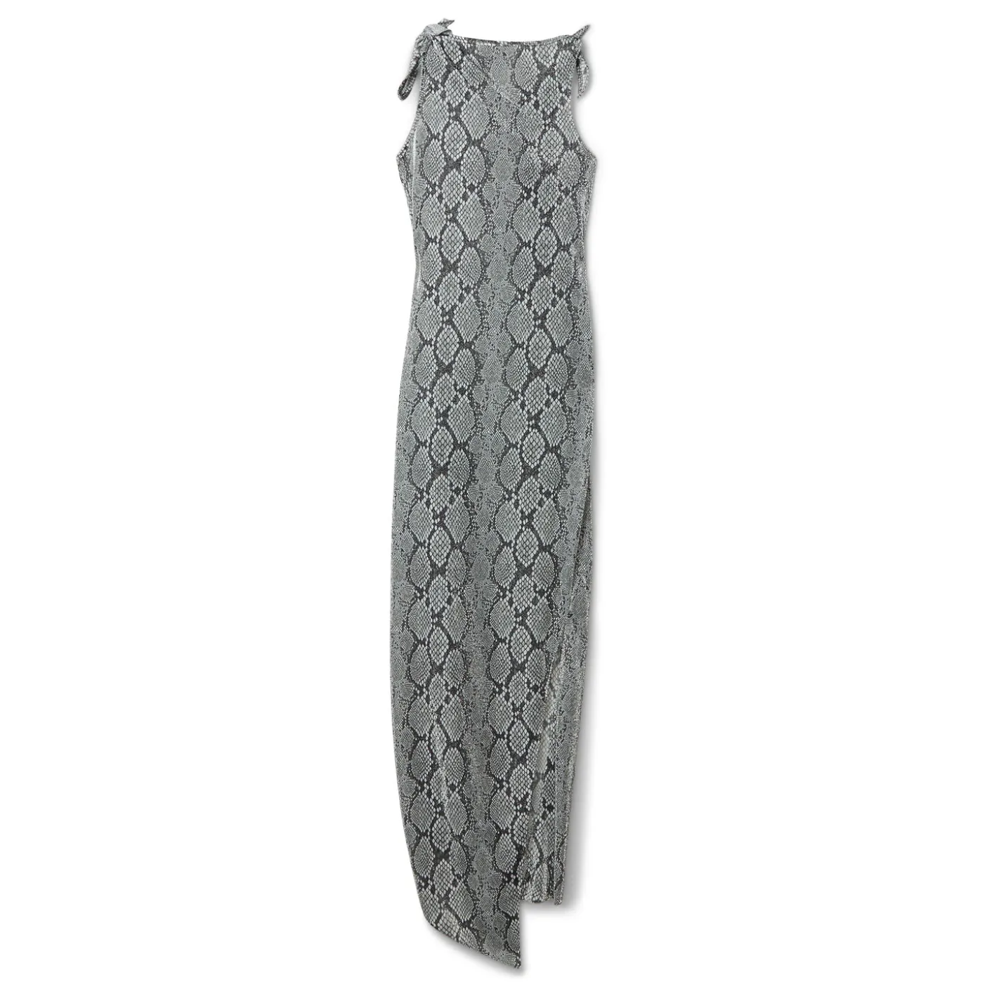 COPERNI Snake Print Asymmetric Flower Gown