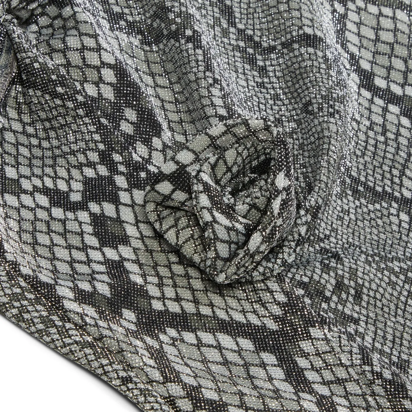 COPERNI Snake Print Asymmetric Flower Gown
