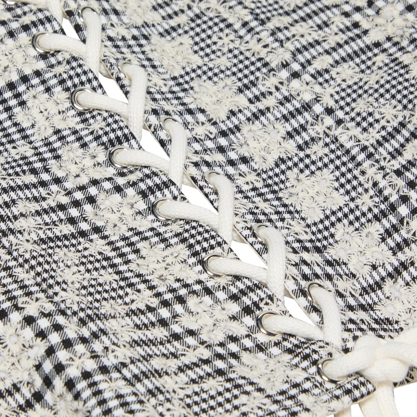 Danielle Guizio Genevieve Gingham Bustier