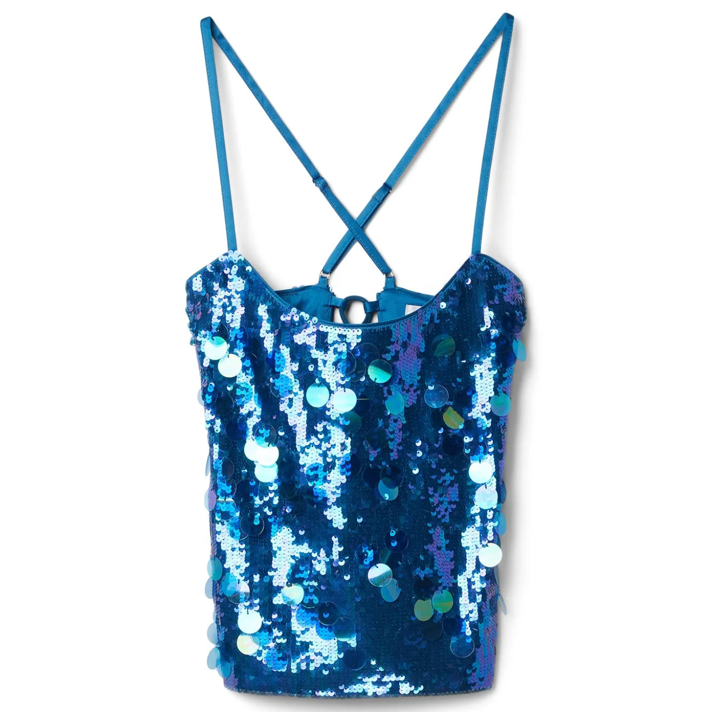 Danielle Guizio Paillette Cami Top