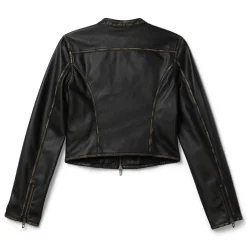 Diesel G-LOBE Cropped Biker Jacket