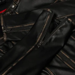 Diesel G-LOBE Cropped Biker Jacket