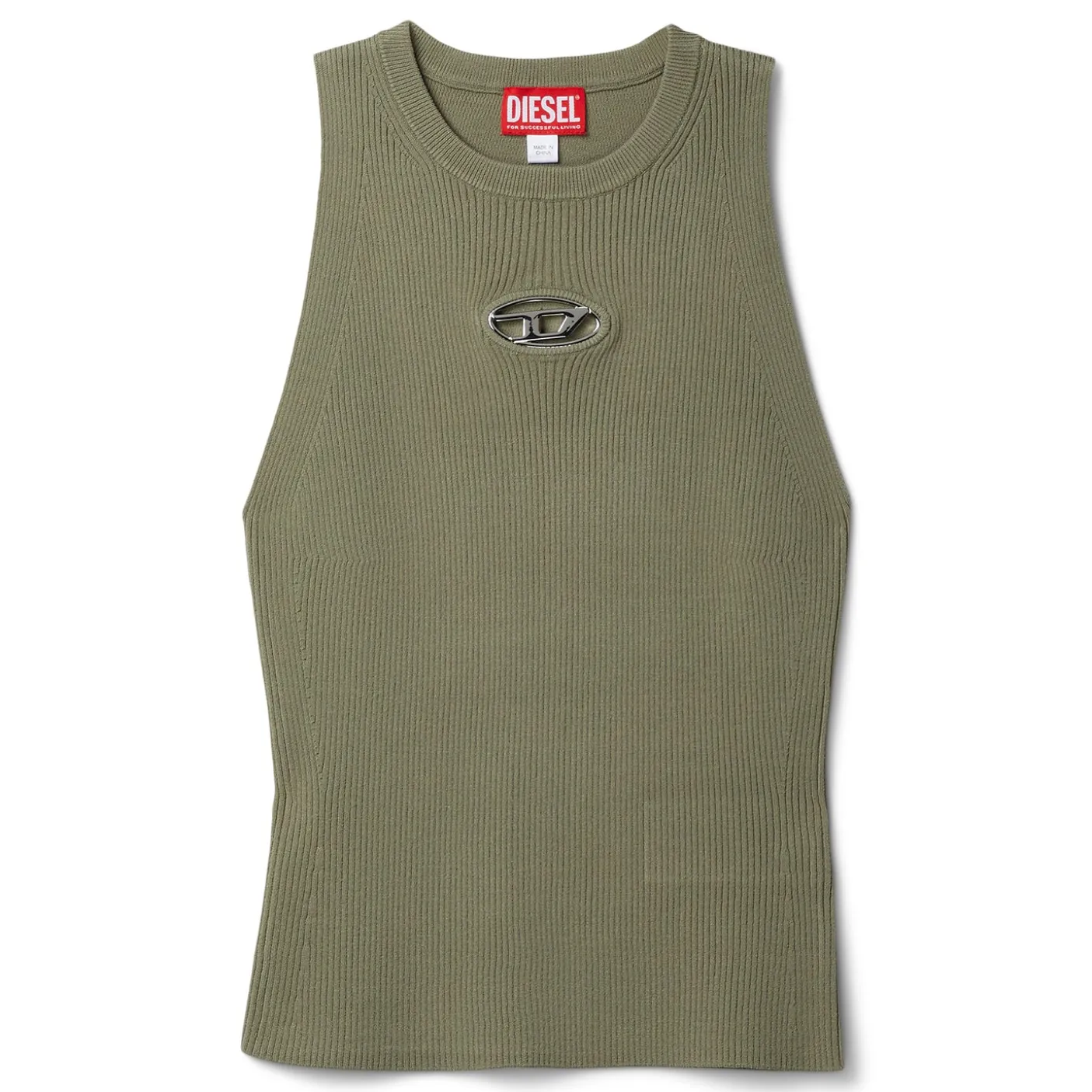 Diesel M-Caddix-Top Ribbed Tank Top
