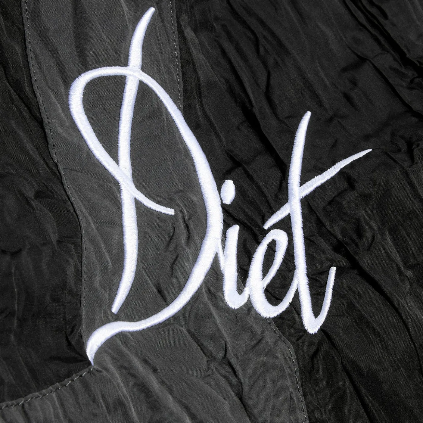 Diet Starts Monday Crinkled Nylon Track Jacket