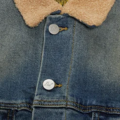 Diet Starts Monday Denim Sherpa Trucker
