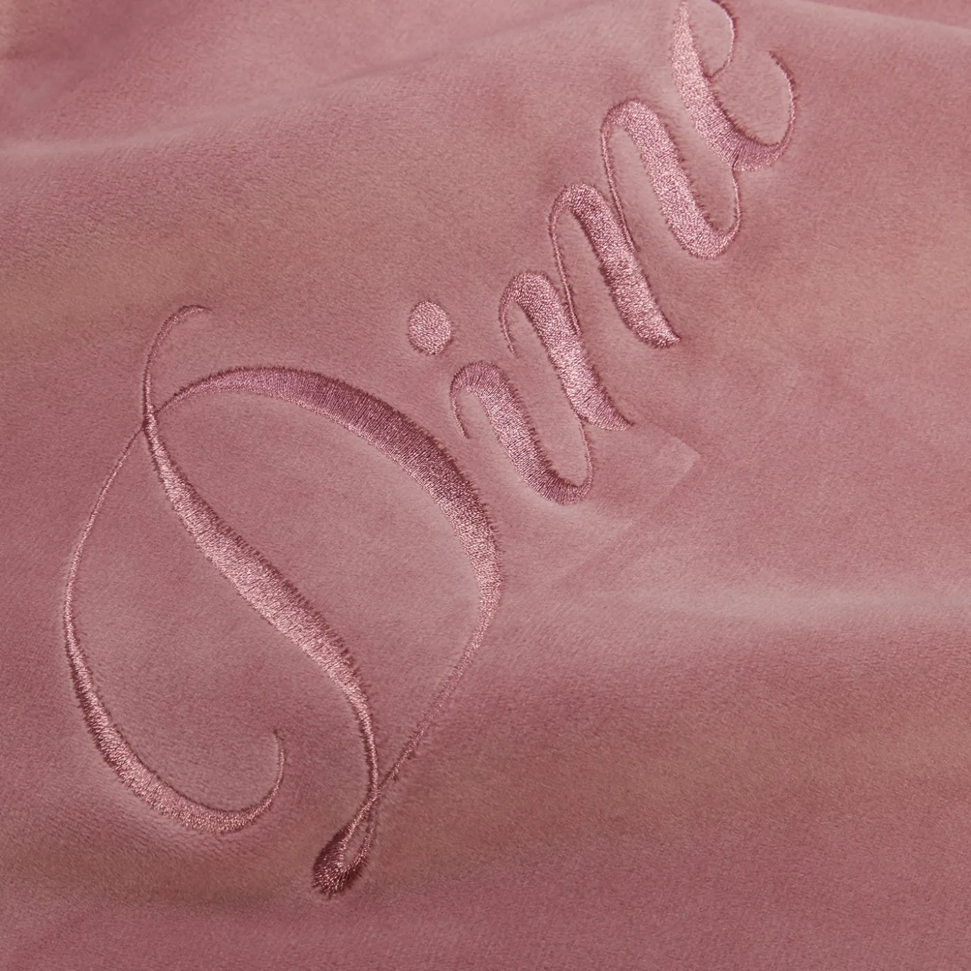 Dime Cursive Velvet Crewneck