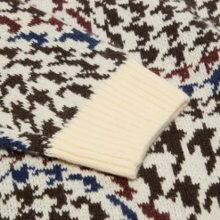 Dime Houndstooth Knit Sweater