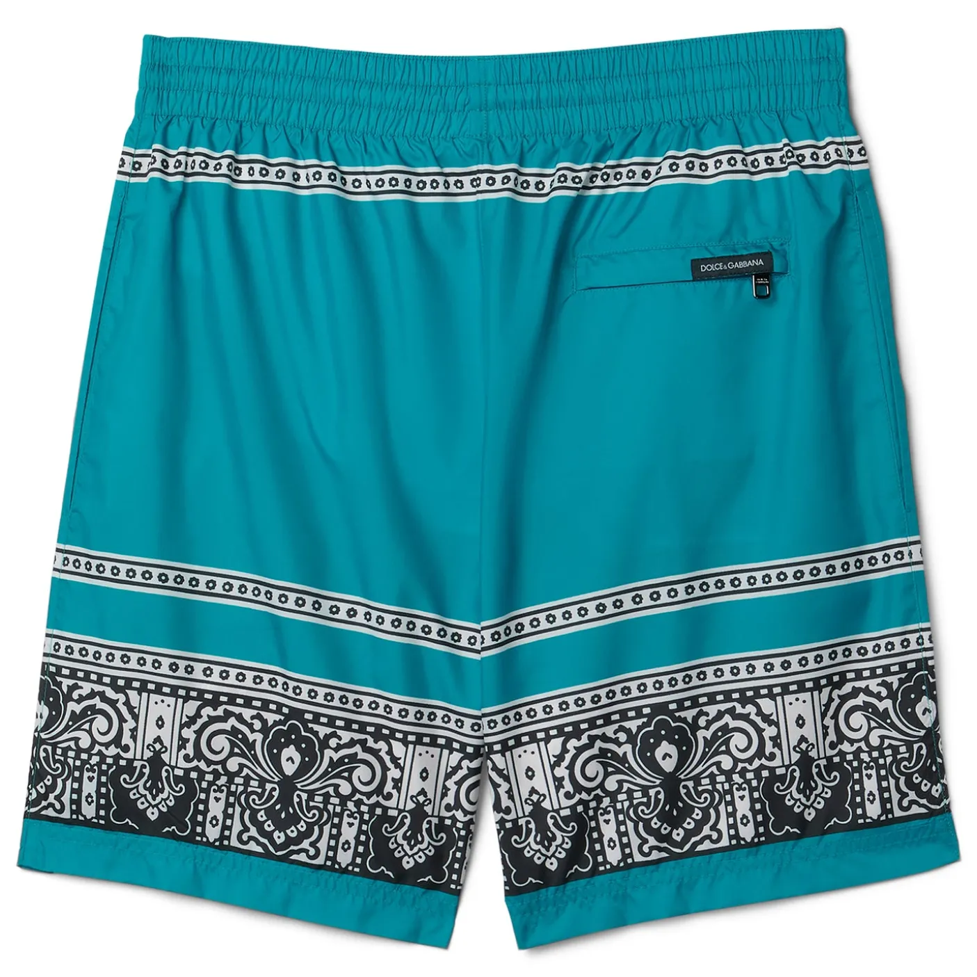 Dolce & Gabbana Bandana Print Mid-Length Swim Trunks