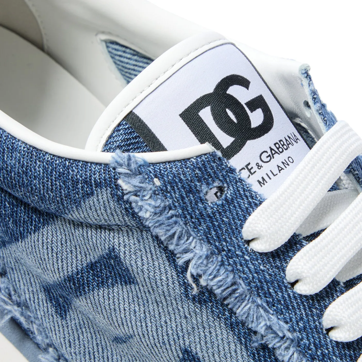 Dolce & Gabbana Denim Low-Top Sneakers