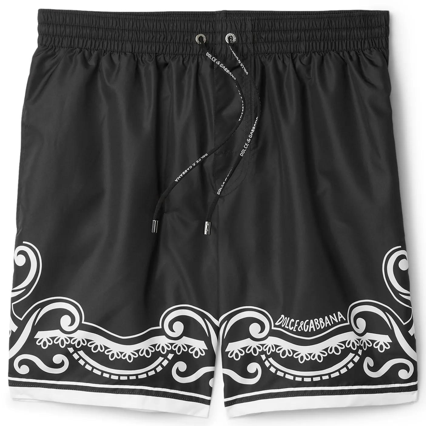 Dolce & Gabbana Mid-Length Bandana Print Swim Trunks