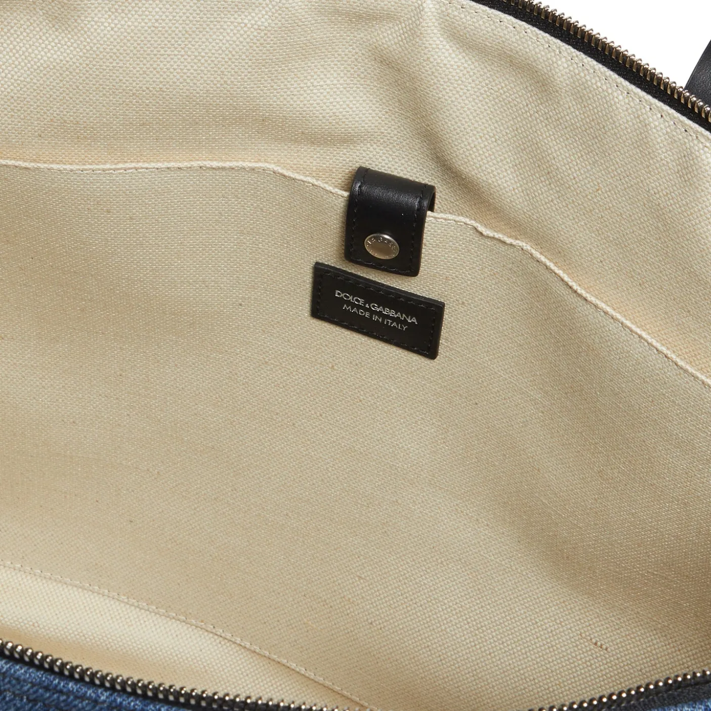 Dolce & Gabbana Patchwork Denim Medium Shopper Tote Bag