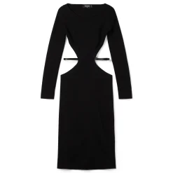 Dsquared2 Cutout Long Sleeve Midi Dress