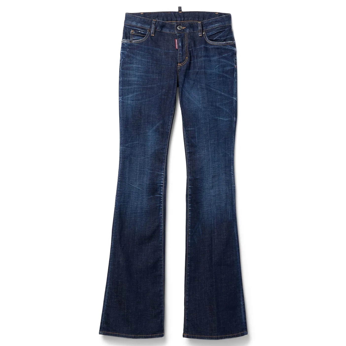 Dsquared2 Dark Clean Wash Medium Waist Flare Jean