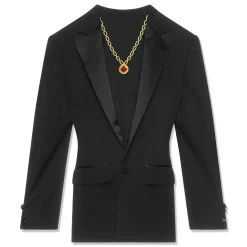 DSquared2 Stretch Worsted Wool Flipside Blazer Dress