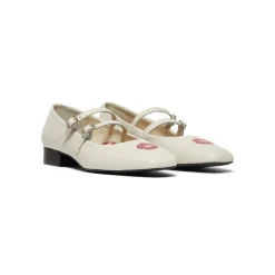 DUKE + DEXTER Ruby Off-white Kiss Mary Jane