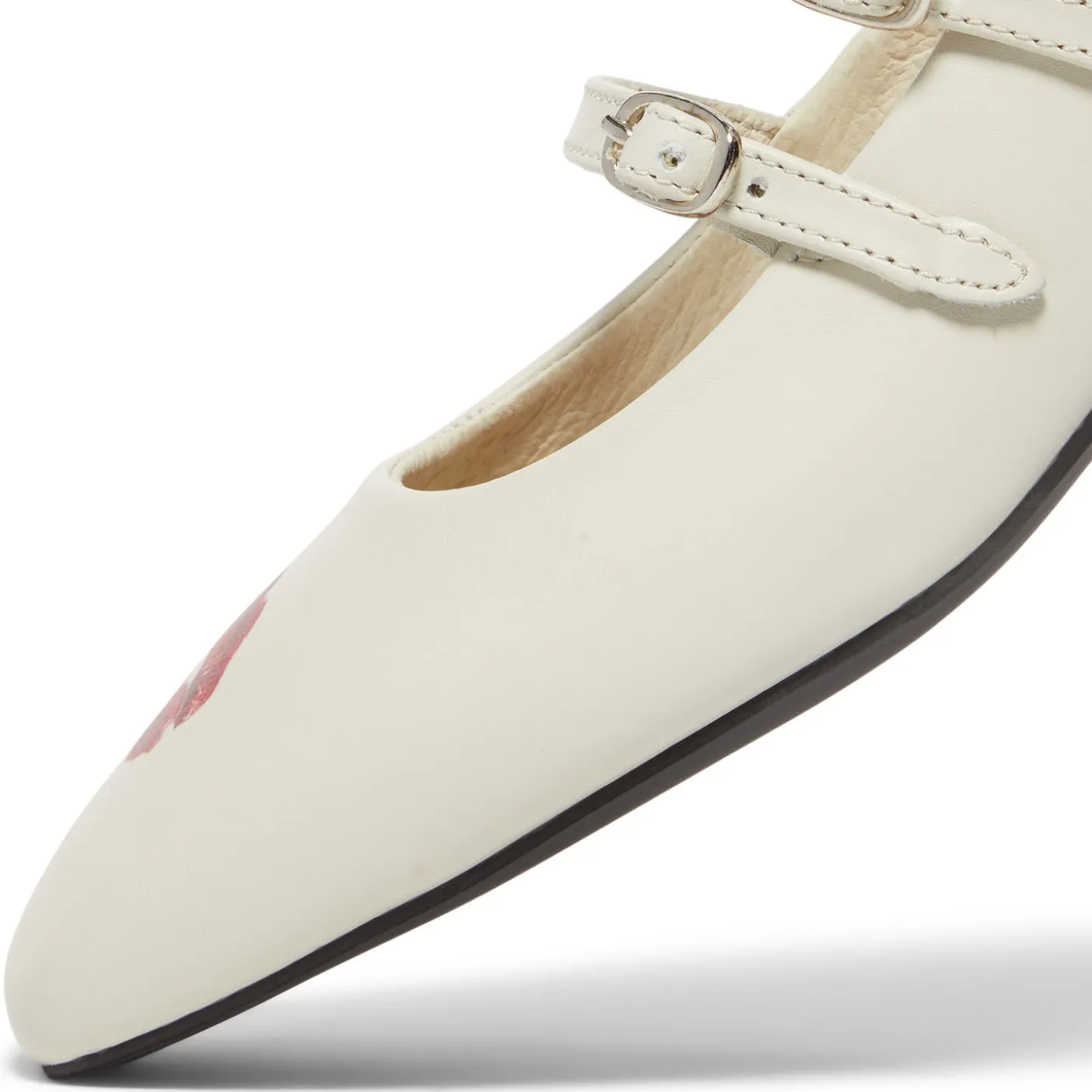 DUKE + DEXTER Ruby Off-white Kiss Mary Jane